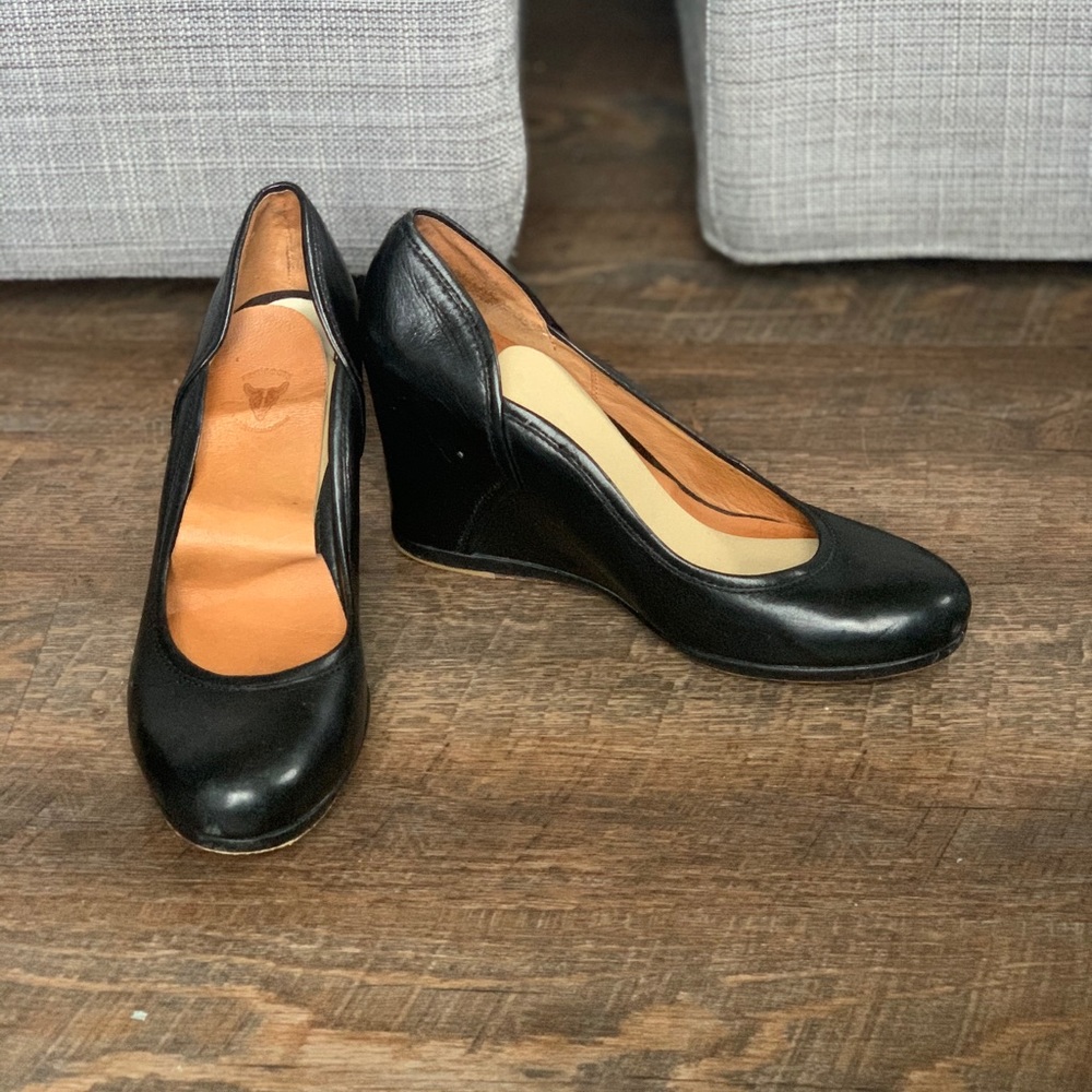 Frye leather wedges